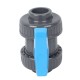 pp compression cross hose repair fitting straight elbow pipe fittings pressure valve PVC double union ball valve