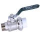 Nickle Plated Body Brass  Ball Valve DN20 PPR Valve for PPR Welding