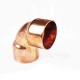 High quality copper pipe 14-108mm 90 welded elbow