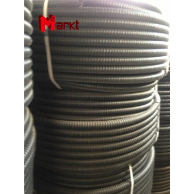 Plastic Black Corrugated Pipe PP PE Material Tube