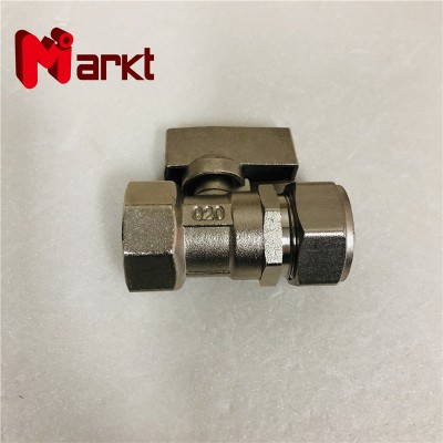 1/2 in Female Threaded Nickel Plated Brass Ball Valve