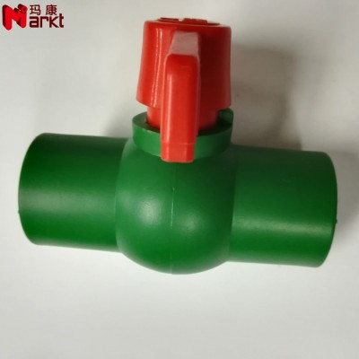 Welding Plastic PPR Brass Ball Valve for Hot Cold Water